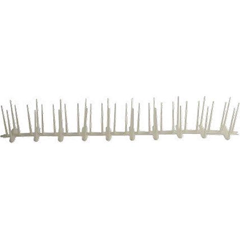 Dissuasore in polietilene per volatili piccioni uccelli 50x8 cm repellente base e spilli in policarbonato (1/2)