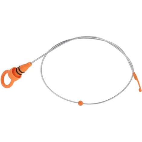 1 x Jauge de niveau d'huile compatible avec Audi A2 (8Z) 1.4 TDI OE 8Z0115611E, longueur 82 cm, accessoire auto orange (1/5)