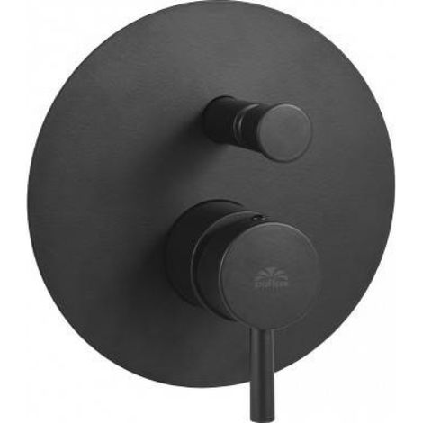 Rubinetto miscelatore monocomando incasso doccia 2 uscite serie light nero opaco 1/2 - nero opaco Rubinetteria paffoni spa