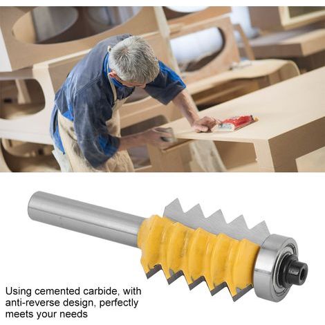 Fingerzinken-Fräser, 1 Stück, Schaftfräser mit 8 einzelnen Zinken, Holzbearbeitungs-Meißel, Schneidwerkzeug mit 8 mm/0,3 Zoll Schaftdurchmesser (8 30), Fräser (1/5)