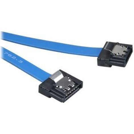 Câble Sata - 50 Cm - Verrouillé - Bleu - Compatible Serial ATA 150/300/600 - 7 Broches