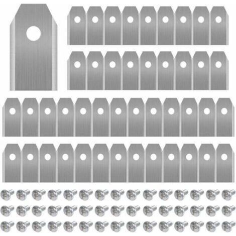 Pack of 45 Titanium Knife Blades for Robotic Mowers Compatible Husqvarna, Gardena, Yardforce 3g-0.75mm With 45 Screws (1/5)