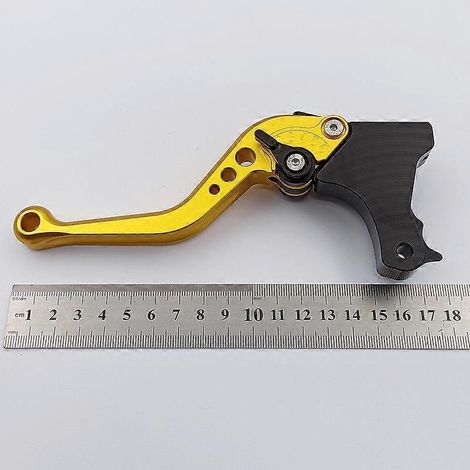 Convient aux BMW Motorrad F800GS/Adventure 2008-2018, pièces de corne d'embrayage modifiées (poignée courte dorée) (1/5)