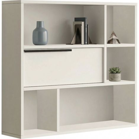 Mensola Coeli, 5 Ripiani, 90x22x81h cm Bianco