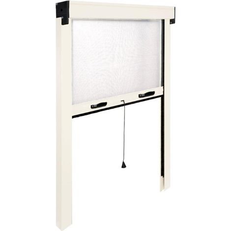 Zanzariera a Rullo Verticale in Fibra di Vetro Riducibile 120x250H cm Telaio Alluminio BIANCO 120x250H cm Bianco RAL 9010 (1/5)