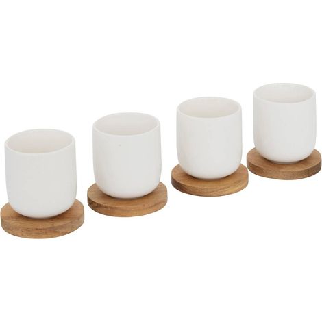 Tasse Elegante blanc L25xp7xH17cm - Atmosphera créateur d'intérieur