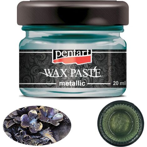 Pâte cireuse métallique vert tortue 20 ml (1/4)