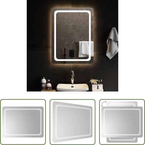 vidaXL Espejo de baño con LED 60x80 cm (1/5)