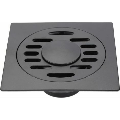 Drain de Douche Anti Odeur Siphon De Sol en Acier Inoxydable pour Salle De Bain Evacuateur Drain de Plancher pour Machine à Laver Toilette Cabine (drain de plancher de la machine à laver)gris pistolet (1/5)