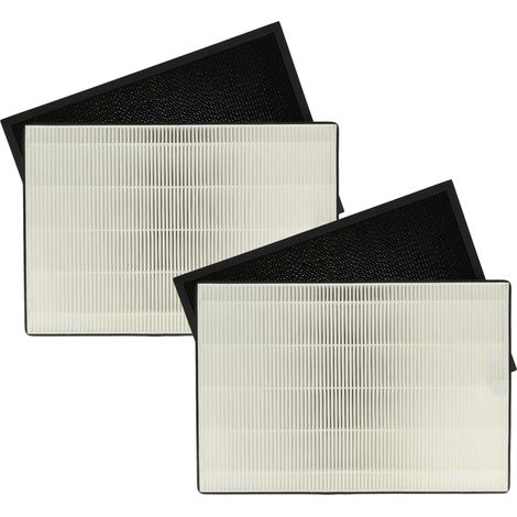 vhbw 4-teiliges Filter-Set kompatibel mit Ideal AP35H, AP35 Luftreiniger - HEPA-Filter, Aktivkohlefilter