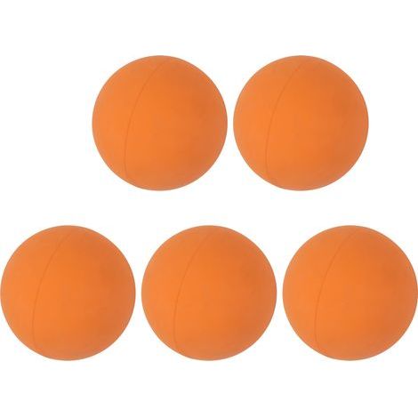 Balles rebondissantes en caoutchouc naturel de 6 cm - Jouets anti-stress pour enfants, jeux de piscine et plage - Couleur orange vif (1/5)