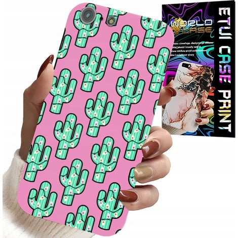 Custodia per iPhone 5 / 5S / 5C - cactus, cactus su sfondo rosa + lamina (1/5)