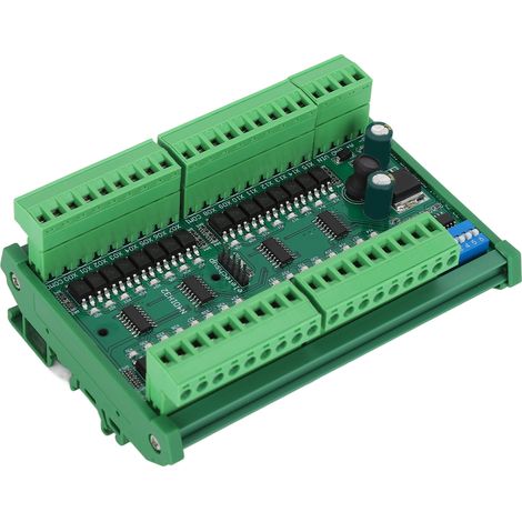 32-Kanal-DIN-Schienen-Controller mit isoliertem RS485-Eingang, PNP-SPS-Datenerfassungskarte mit Gehäuse, High-Pegel- und Mengenschalter (1/5)