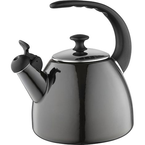 Glatter, emaillierter Metallkessel, 2,2 l