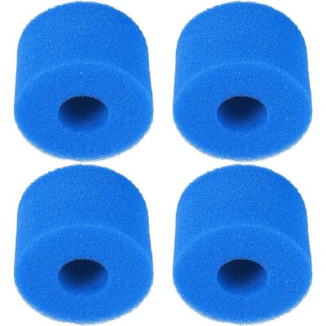 4X Filtre Mousse Ø10.8x7.3 cm 40PPI Compatible avec Intex Purespa S1 Spa Piscine Filtration Nettoyage
