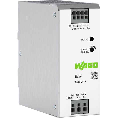 WAGO 2587-2146 Hutschienen-Netzteil (DIN-Rail) 24 V/DC 10 A 240 W Anzahl Ausgänge:1 x Inhalt 1 St. (1/4)