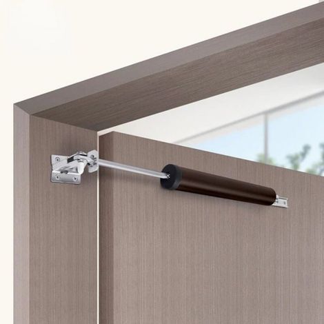 Amortisseur Porte - Fermeture Douce 90° Automatique - Pour Armoire Placard Meuble - Charge Max 35 kg - Aluminium - 1 Pièce