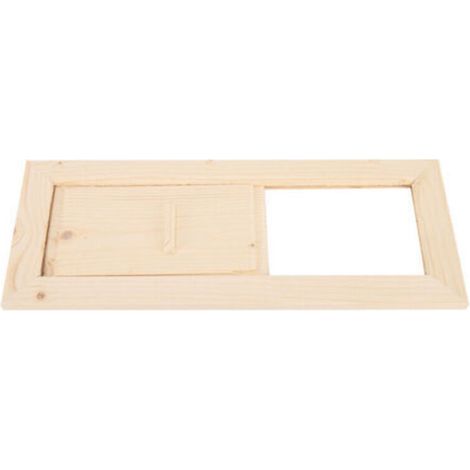 Grille d'aération rectangulaire en bois, accessoire de Sauna pour hammam