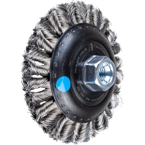 PFERD TOOLS COMBITWIST Kegelbürste gezopft KBG Ø 125x15 mm M14 Edelstahl-Draht-Ø 0,35 mm Winkelschleifer
