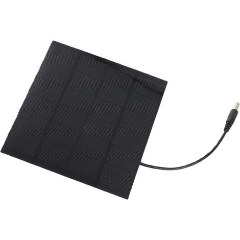 Panneau solaire portable en silicium 3W 6V pour une utilisation extérieure comme éclairage solaire de jardin. (1/5)