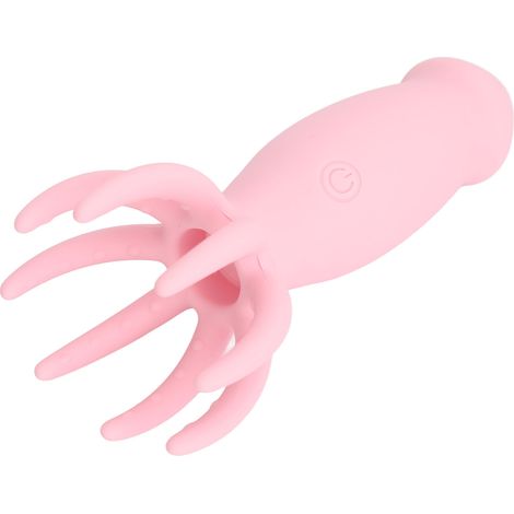 Appareil de massage électrique du cuir chevelu - Réduit le stress et favorise la circulation sanguine - Rechargeable - Rose (1/5)