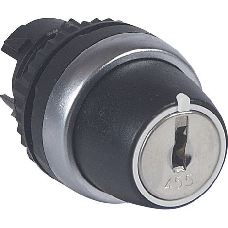 tête non lumineuse bouton tournant à clé 3 positions droite et gauche