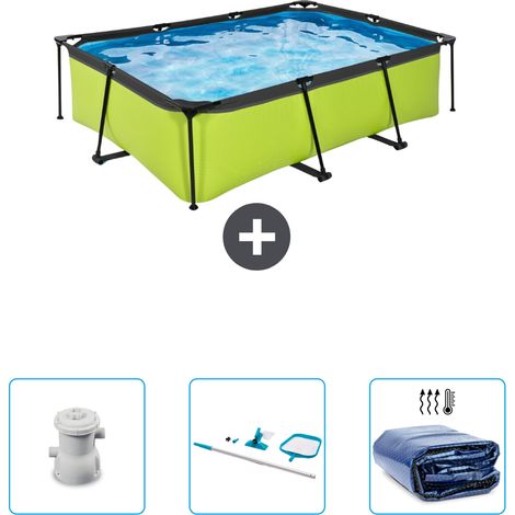 Exit Pool Rechteckig - 220x150x65 cm - 4-teilig SCB81 (1/4)
