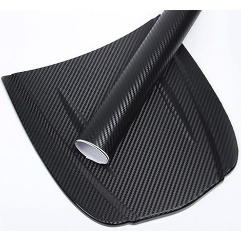 Film adhésif carbone 3D épais décoration protection auto extérieur rouleau sticker noir 1.52m x 30cm (1/4)