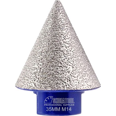 Broca de chaflán de fresado de diamante ZOLGINAH 35MM M14 agrandar los agujeros de chaflán existentes adecuados para mármol de cerámica y granito (1/5)