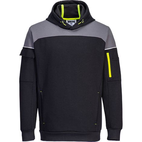 Felpa con cappuccio Pw3 - L - Nero - Portwest