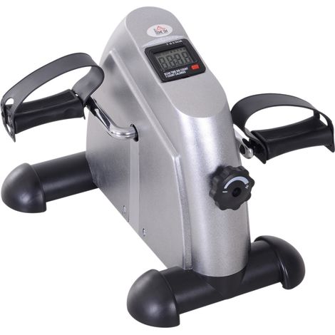 mini vélo d'appartement HOMCOM Plastique 39x40x31cm Gris (1/5)