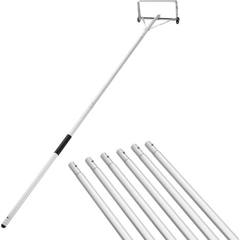 Mophorn Rastrillo para Nieve de Techo 158 - 913 cm con Raspador de 470 mm, Herramienta para Retirar Nieve, Mango Ergonómico, Protector de Techo con Ruedas para Hojas y Residuos (1/5)