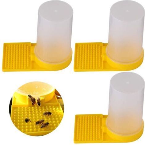 3-Piece Bee Water Dispenser, Beehive Feeding Entrance, Plastic Bee Nest Entrance, Beehive Feeder, Bee Accessory Tool, Beekeeping Equipment