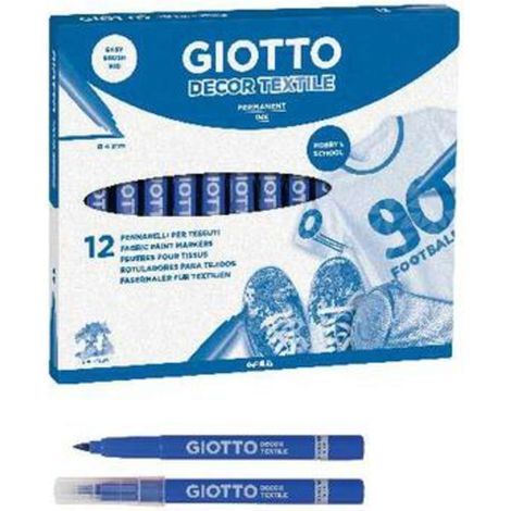 Marker Giotto Textile Blu X12