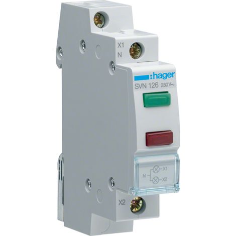 Lampada modulare trifase verde/rossa 230V AC SVN126