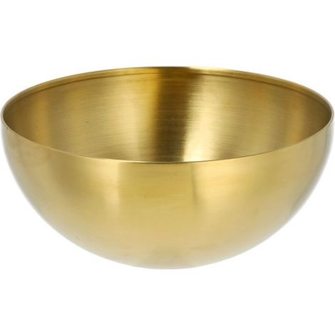 Servierschüssel aus Edelstahl Gold Groß Ø 20 x H 9 cm (1/5)