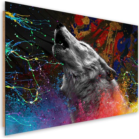 Quadro deco panel, Wolf Animal Nature - 60x40 (1/5)