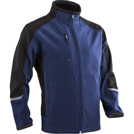 Veste softshell respirante Coverguard TORI Noir / Bleu 3XL. (1/2)