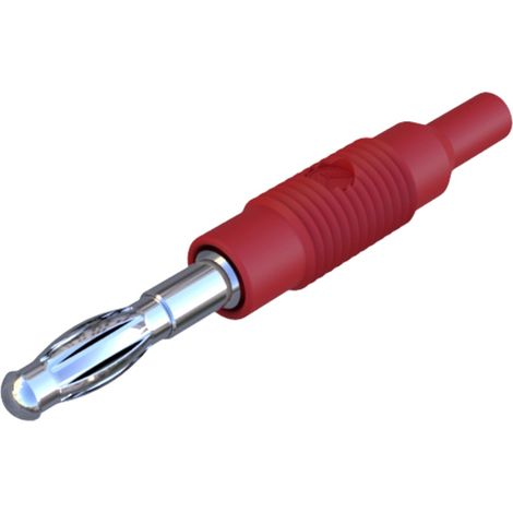 Hirschmann Test & Measurement MZS 4 Übergangsstecker Stecker 4 mm - Buchse 2 mm Rot 1 St.