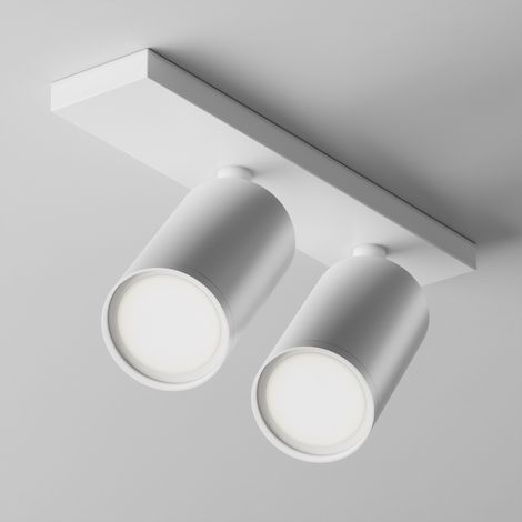 Maytoni Focus S Plafonnier double spot blanc 2xGU10