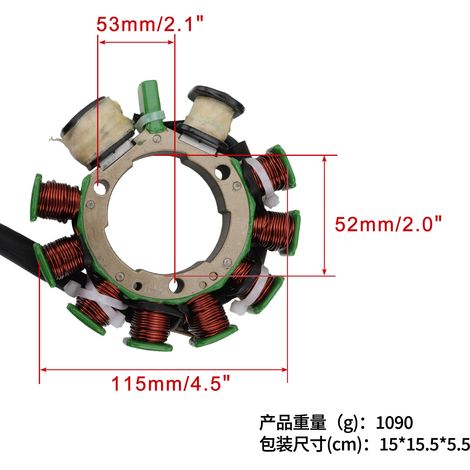 GOOFIT Motorrad-Statorspulen-Zubehör, Modifikation geeignet für Polaris ATV500 Spule (1/4)