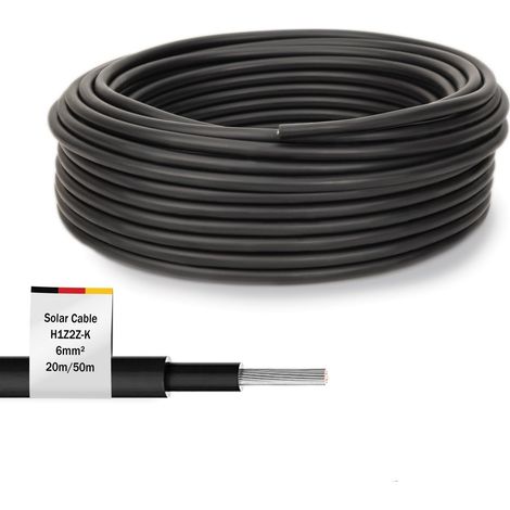 Digitus Câble d'installation solaire noir 50 mètres 6 mm²