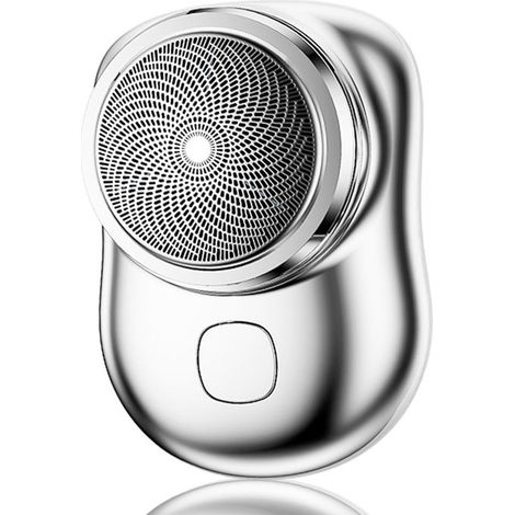 Mini rasoir électrique portable pour homme, mini rasoir électrique rechargeable par USB, utilisation facile à un seul bouton (1/5)