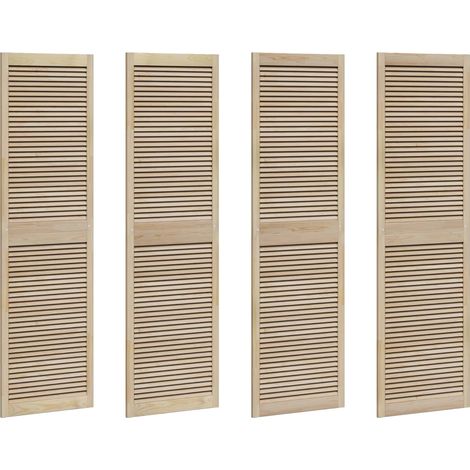 Maison Exclusive - Porta per Armadio con porta 4 pcs Naturale 201 x 2,1 x 59,5 cm