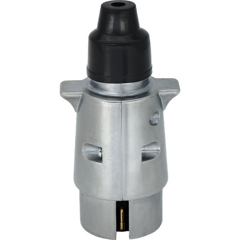 Prises en Alliage D'aluminium for Remorque Automobile À 7 Broches, Connecteur Électrique De Remorquage De Camion 12V, Adaptateur De Connecteur De Câblage (1/5)