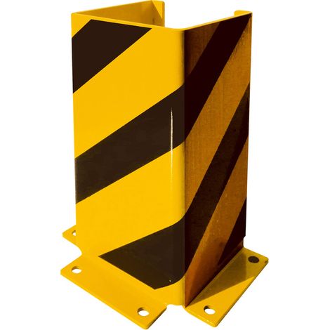 Schake Anfahrschutz fest mit U-Profil aus 6mm Stahlblech 400mm hoch