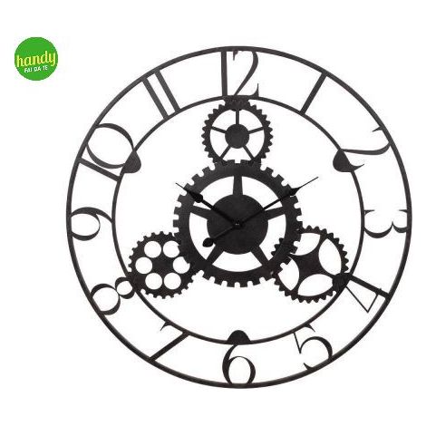 Orologio da Parete Dimo Ø 60cm Basel Nero