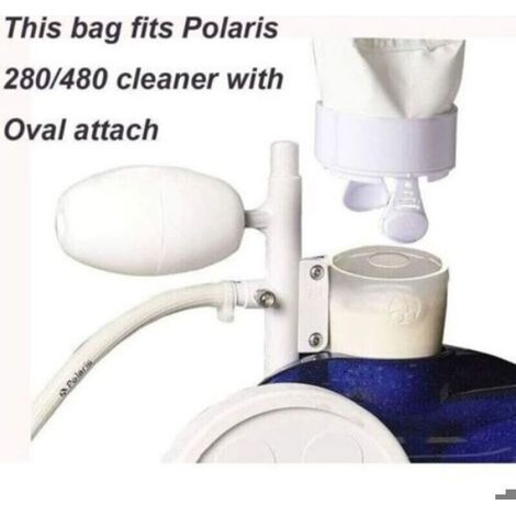 Sac Filtrant Piscine - Maille Nylon - Compatible Polaris 280 480 - K13 K16 - Fermeture Éclair - Lot de 3 (1/5)