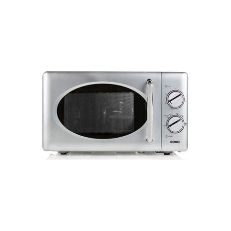 DOMO Micro Ondes mono 4 niv puiss 20L 24,5cm 700W Silver /1R DO3020 (1/5)