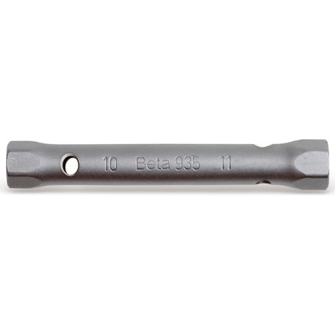 Beta chiavi a tubo doppie esagonali 6x7 mm serie leggera cromate satinate (1/2)